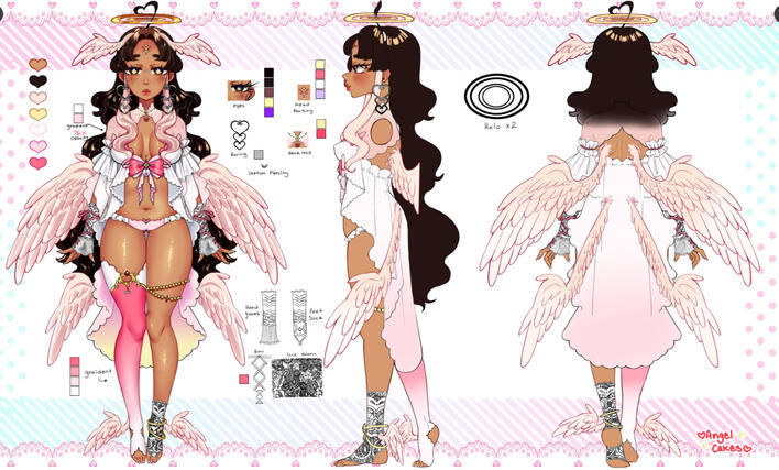 Angel Persona 2024 Character Reference Sheet